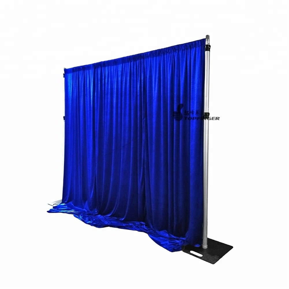 10'X20' TFR wedding backdrop telescopic drape support pipe and drape system