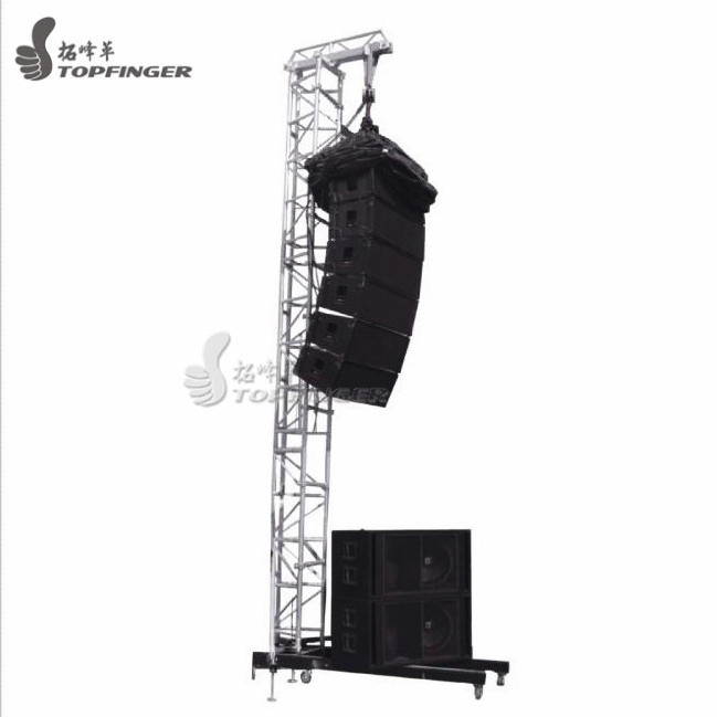 Manufacturer aluminum concert line array speaker tower portable truss for sale