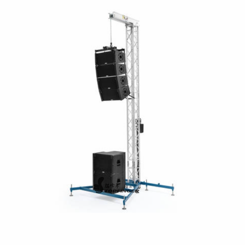 Topfinger truss for hanging speakers concert lighting tower aluminum square stage truss system