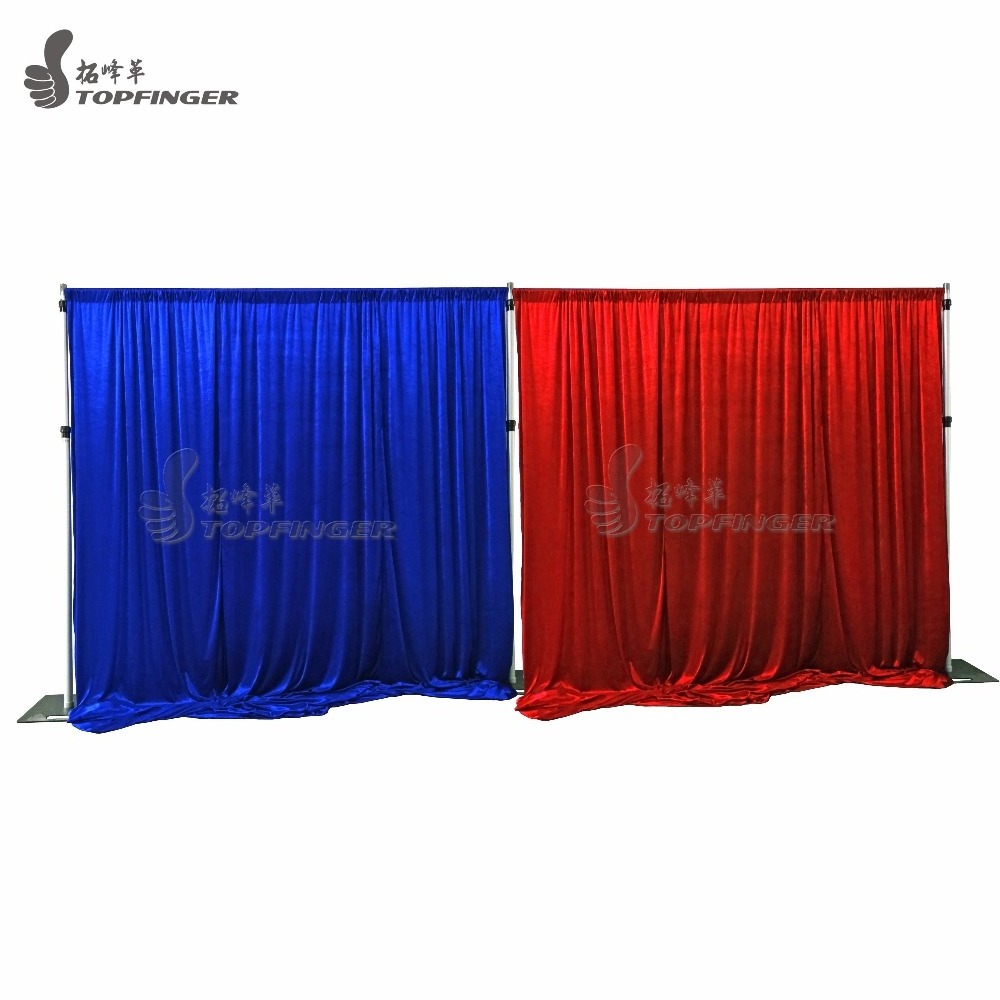 8'X20' telescopic adjustable used square curtains wedding backdrop stand exhibition pipe and drape for stage decoration