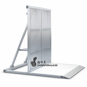 Topfinger 2023 high quality Customized aluminum crowd control barrier / portable stage barricades / temporary fence