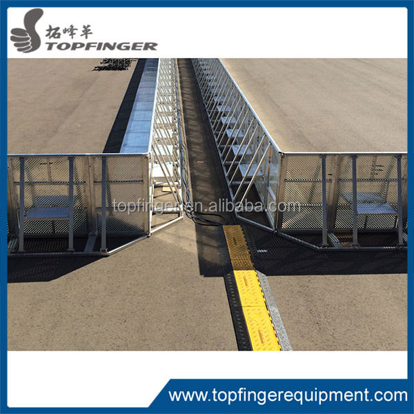 High Quality Sale Aluminum Mojo Aluminium Barrier Security Foldable Event Decorative Concrete Airport Crowd Control Barriers