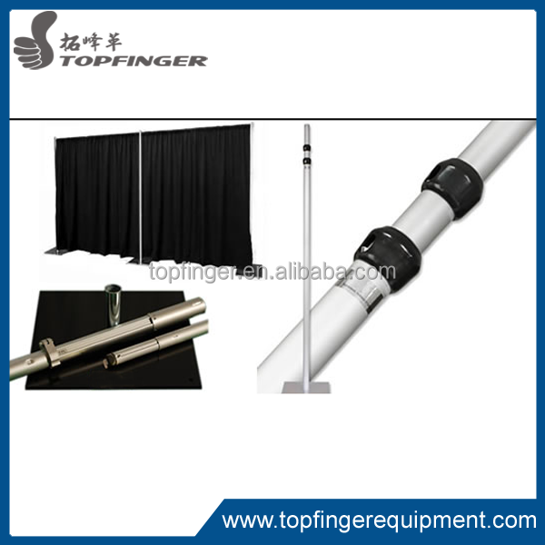 10'X20' TFR wedding backdrop telescopic drape support pipe and drape system