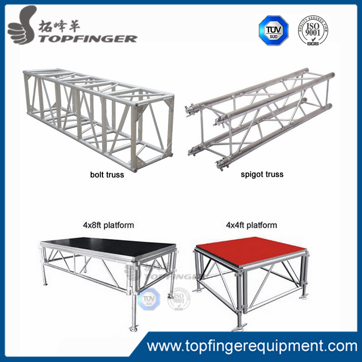 Cheap Price 4x4 Aluminum Adjustable Carpet Catwalk Choir Royal Small Smart Snake Decent Aluminum Wedding Stage Platform