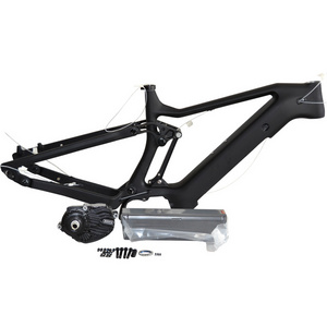 carbon e bike frame full suspension e bike rahmen bafang frame FM-MD17