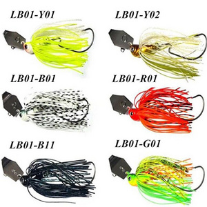 LUTAC Fishing Chatterbait 3D Eyes Jig Bass Lures Rubber Skirt Spinner Buzzbait Chatter artificial bait