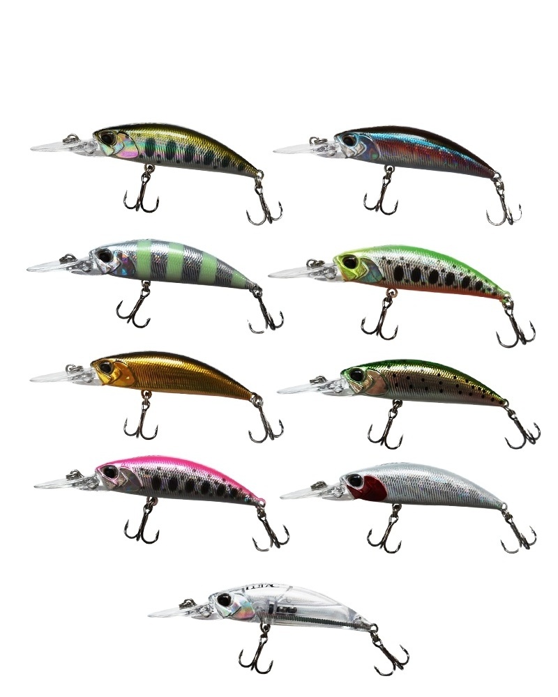 LUTAC 50mm 3.8g Fishing Minnow Lure 9 Colors Sinking Trout  Bass Bait With Treble Hooks