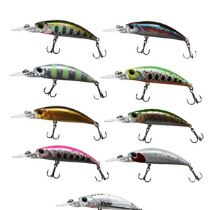 LUTAC 50mm 3.8g Fishing Minnow Lure 9 Colors Sinking Trout  Bass Bait With Treble Hooks