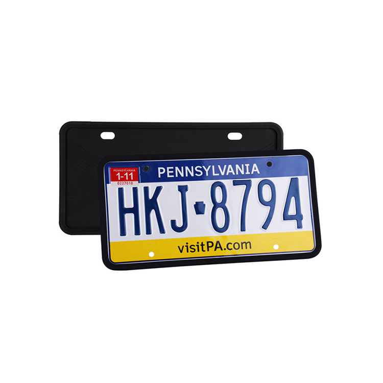 Two Gm Silicone License Plate Holders, Anti-Rust, Shockproof, And Weatherproof License Plate Holders for Tesla