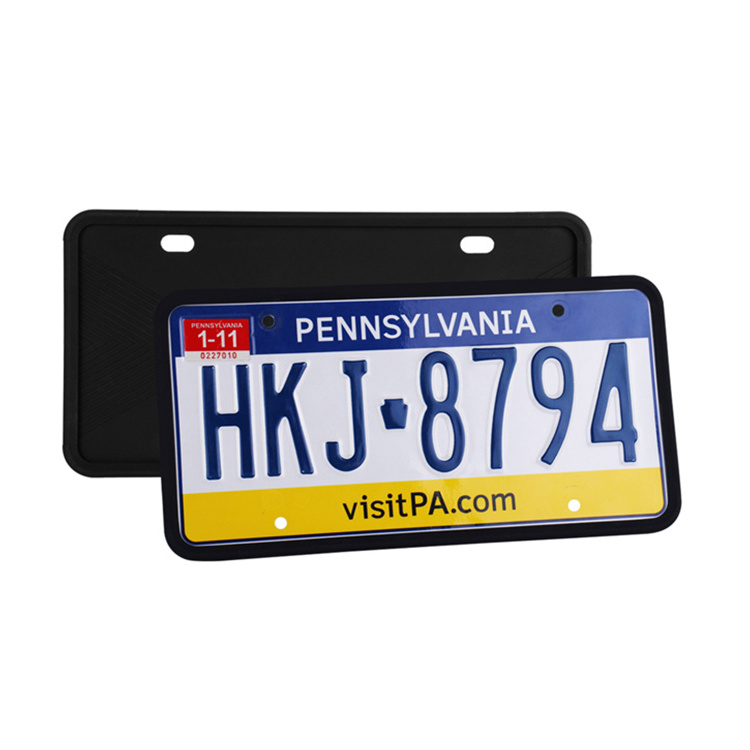 Two Gm Silicone License Plate Holders, Anti-Rust, Shockproof, And Weatherproof License Plate Holders for Tesla