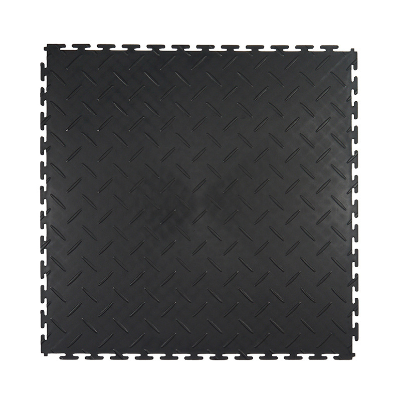 18 Mm Thickness Anti Slip Interlocking PVC Garage Floor Mat Modular Plastic Floor Tiles