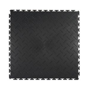 18 Mm Thickness Anti Slip Interlocking PVC Garage Floor Mat Modular Plastic Floor Tiles