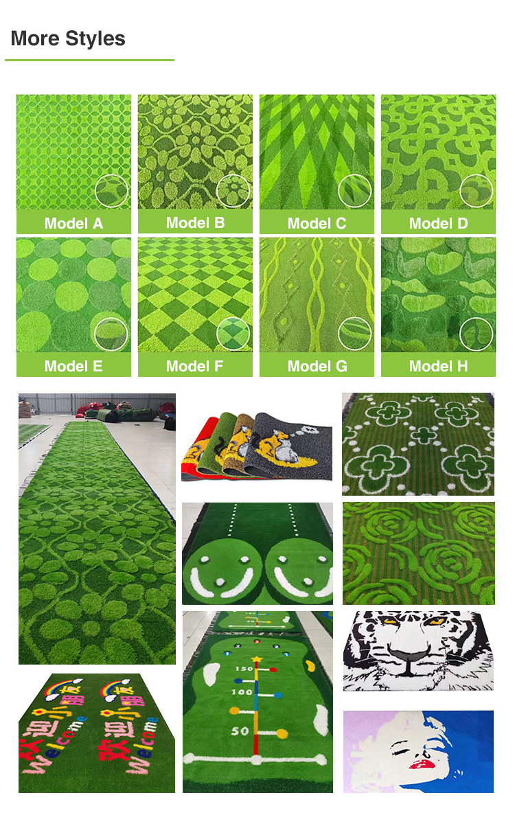 Custom Good Quality Green Artificial Turf Grass Wall Artificial 3D Turf Grass For Golf