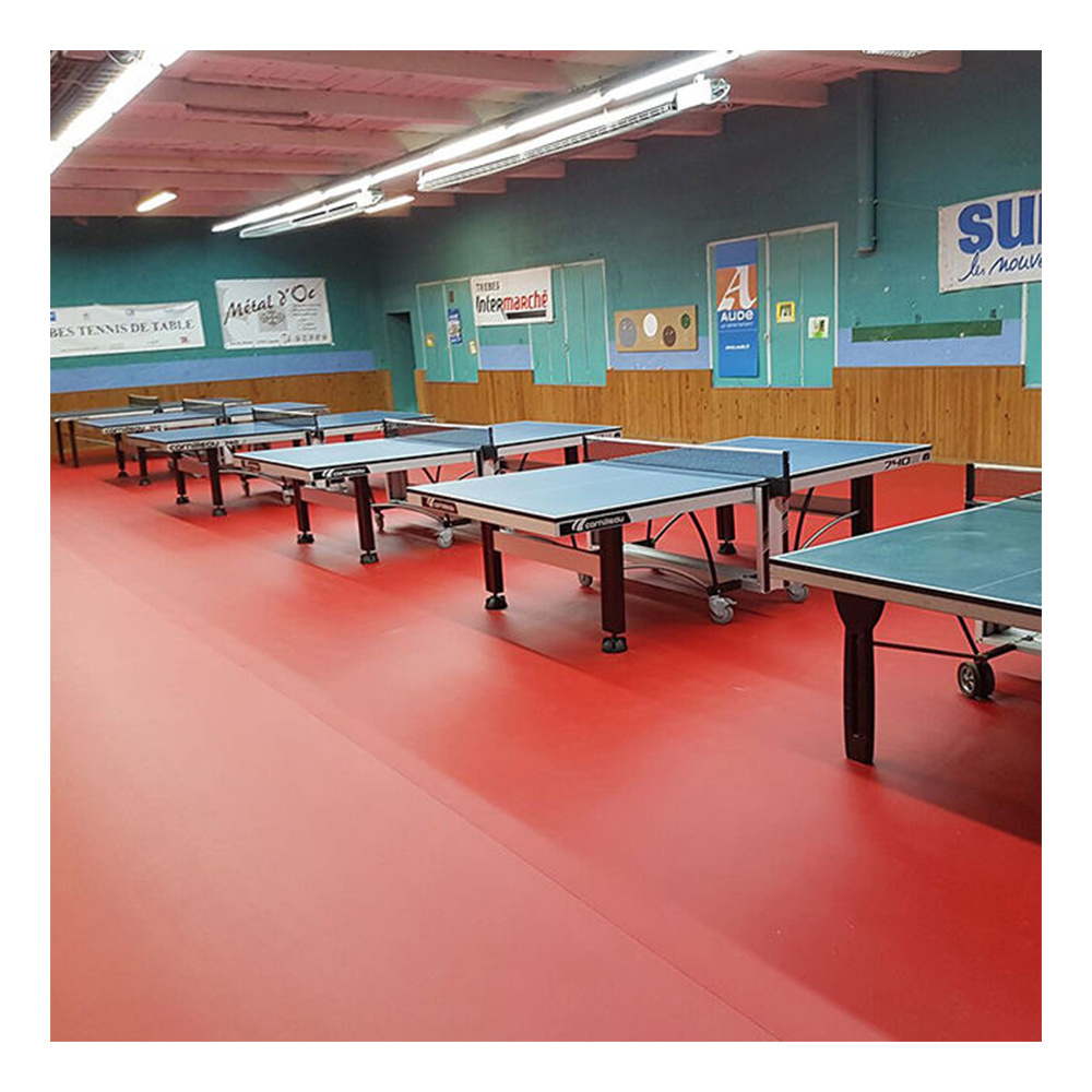 Non Slip Wear Resistant Indoor PVC Badminton Court Mat Sport Floor Vinyl Sportings Flooring