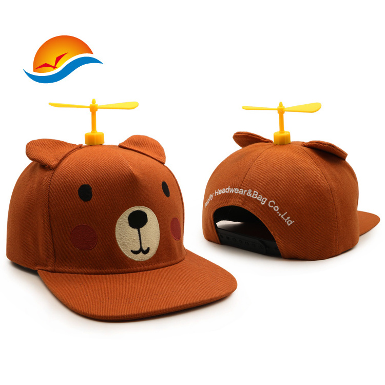 Custom High Quality Helicopter Propeller Unisex Outdoor Hat Sun Hat with Visors Suitable for Adults and Children Cap