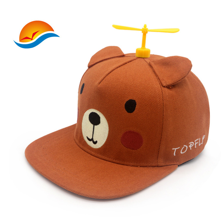 Custom High Quality Helicopter Propeller Unisex Outdoor Hat Sun Hat with Visors Suitable for Adults and Children Cap