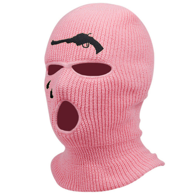 Cycling Knit Ski Mask 3 Hole Balaclava Knitted Full Face Cover 