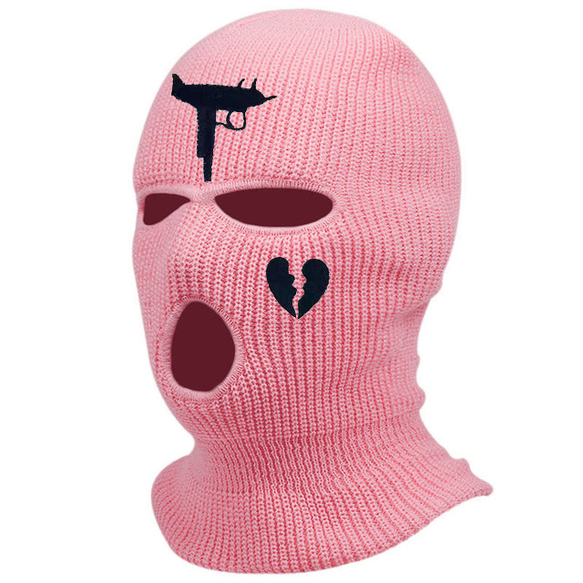 Cycling Knit Ski Mask 3 Hole Balaclava Knitted Full Face Cover 