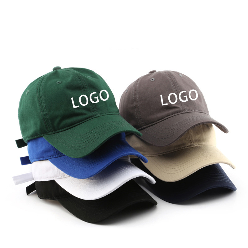 Small MOQ Custom Embroidered 6 Panel Baseball Sport Hat Golf Dad Cap With Metal Buckle for Men and Women Hats