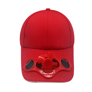 wholesale baseball cap with fan custom blank solar powered fan cap hat