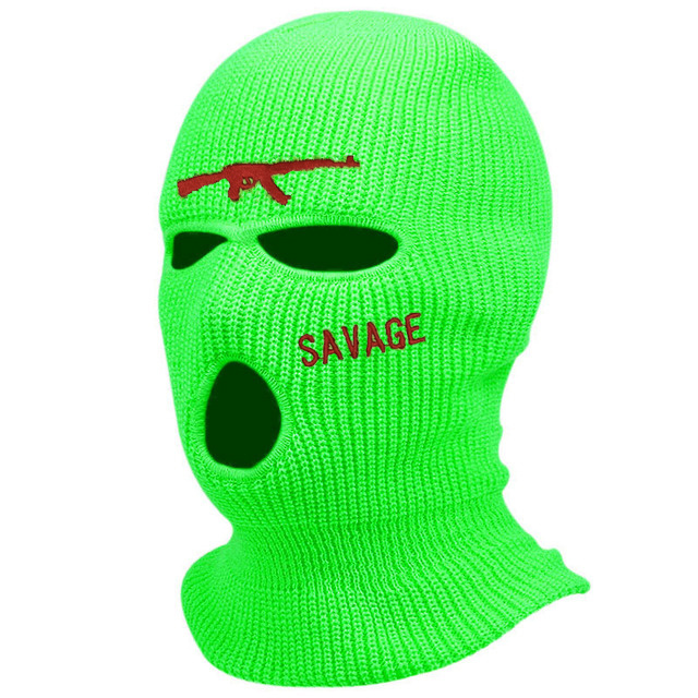 Cycling Knit Ski Mask 3 Hole Balaclava Knitted Full Face Cover 