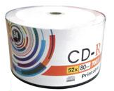 Blank CD-R Hub Printable 52X 700M/80MIN International A grade