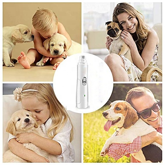 Pet Nail Grinder USB Rechargeable Pet Nail Trimmer Painless Paws Grooming Tool for Parrot ,Bird, Cat and Dog Nail Grinder