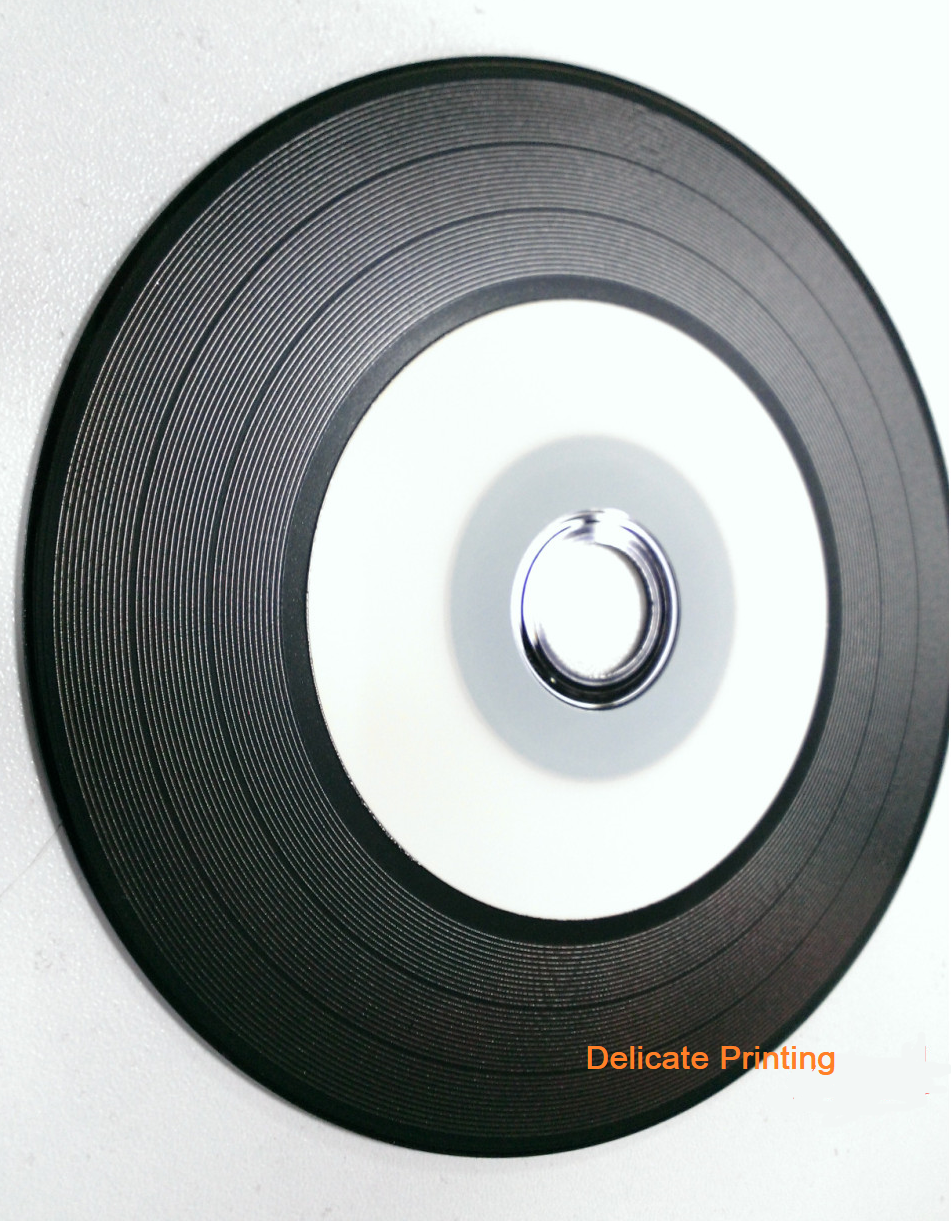 Blank CD-R Black Color  700mb 80min 52x Vinyl CD-R Half Printable Surface Professional for Music Audio CD Recording