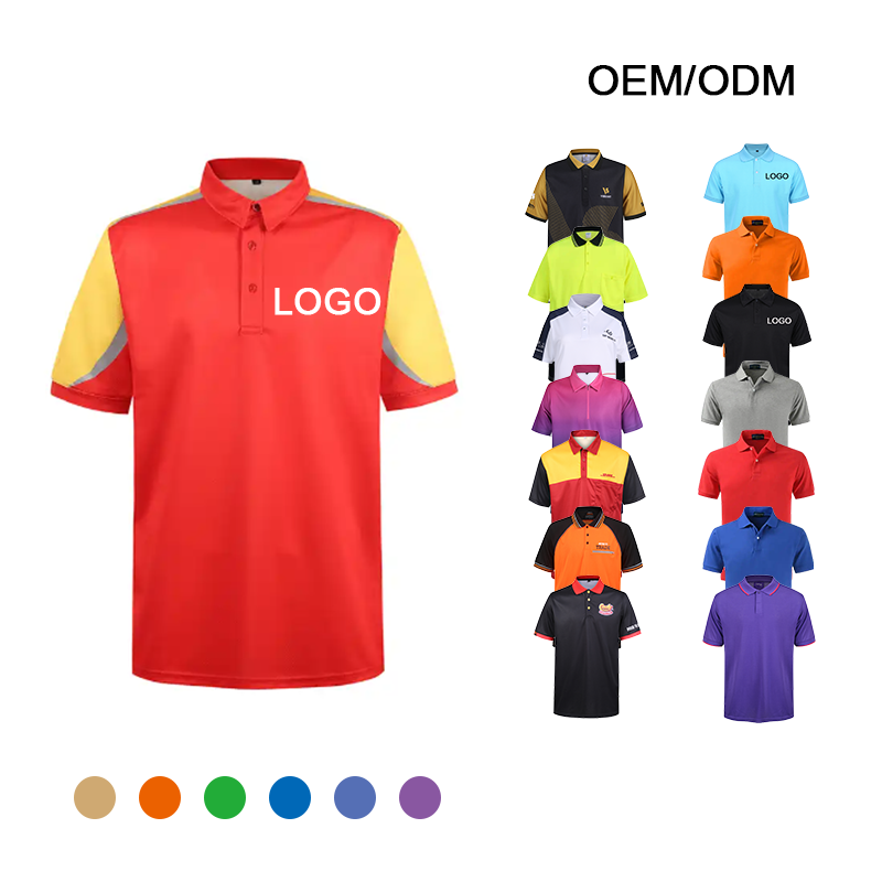 High Quality Custom Work Uniform Blank Plain Cotton Polyester Sports Mens Business Employee Golf Polo Shirt with Embroidery Logo