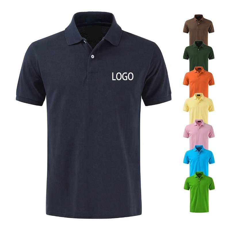 High Quality Custom Work Uniform Blank Plain Cotton Polyester Sports Mens Business Employee Golf Polo Shirt with Embroidery Logo