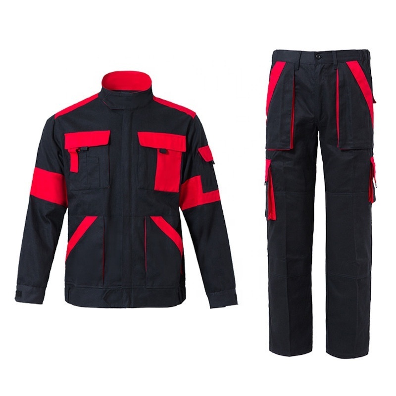 Custom Construction Safety Durable Outdoor Factory Work Clothes Jacket Pants Trousers Boiler Suit Weld Overall Workwear Uniform