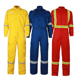 Custom Construction Tape Labor Waterproof Muti Pockets Jacket Jumpsuit Suit Outdoor Weld Protective Factory Refle