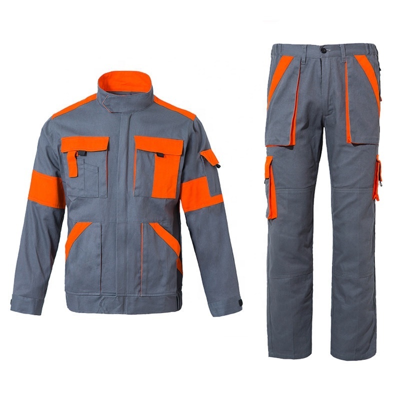 Custom Construction Safety Durable Outdoor Factory Work Clothes Jacket Pants Trousers Boiler Suit Weld Overall Workwear Uniform