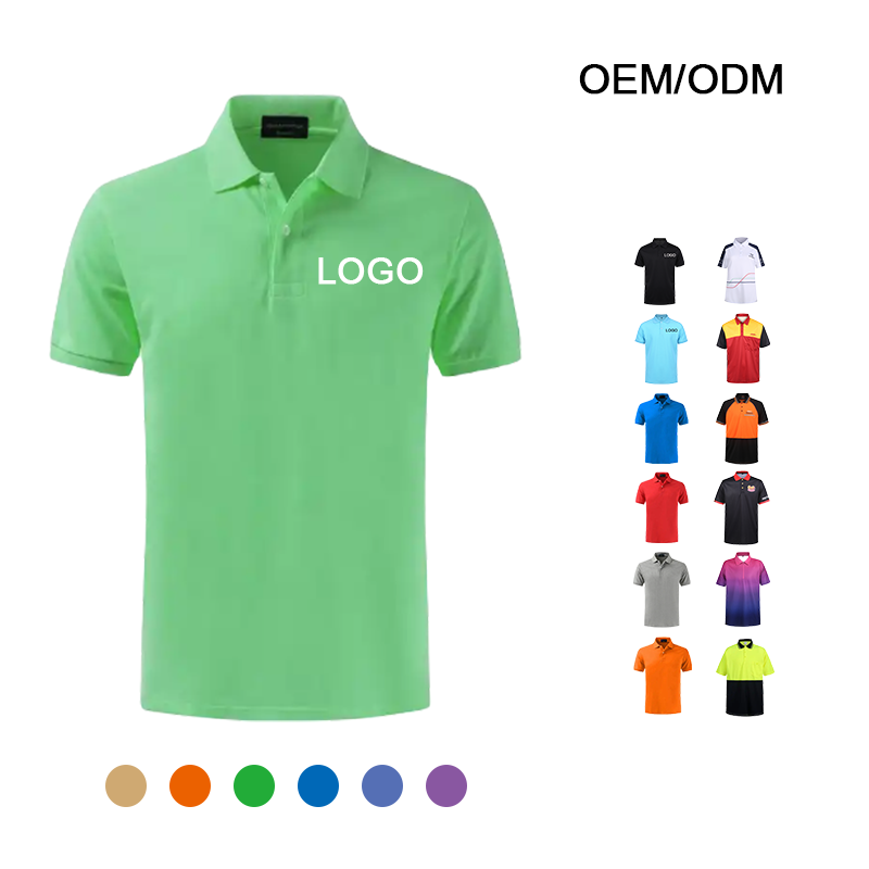 High Quality Custom Work Uniform Blank Plain Cotton Polyester Sports Mens Business Employee Golf Polo Shirt with Embroidery Logo