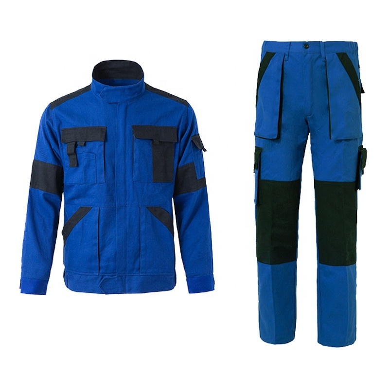 Custom Construction Safety Durable Outdoor Factory Work Clothes Jacket Pants Trousers Boiler Suit Weld Overall Workwear Uniform