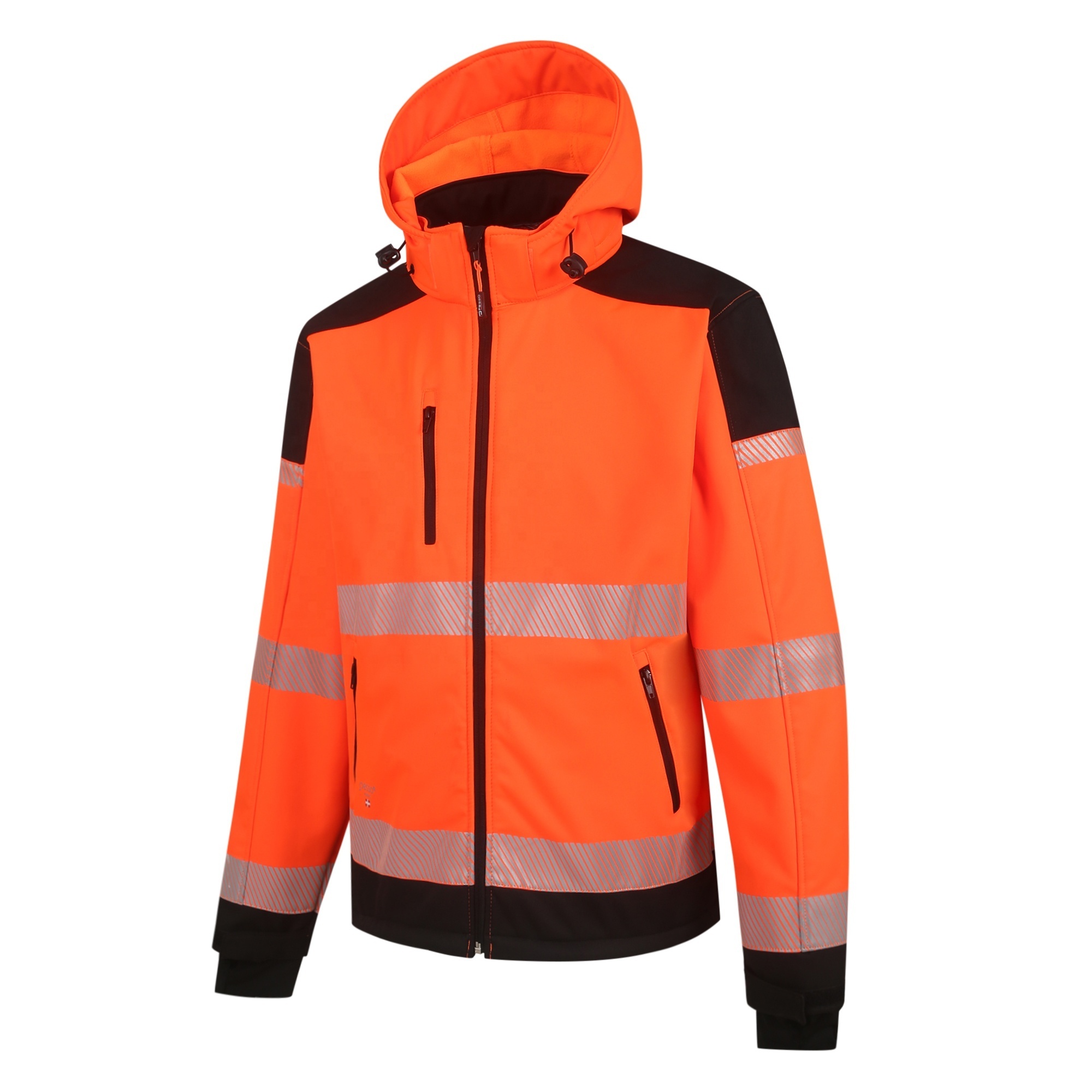 High Visibility workwear uniforms Hi vis waterproof Work Tear abrasion resistant Two Tone softshell Safety Reflective Jacket