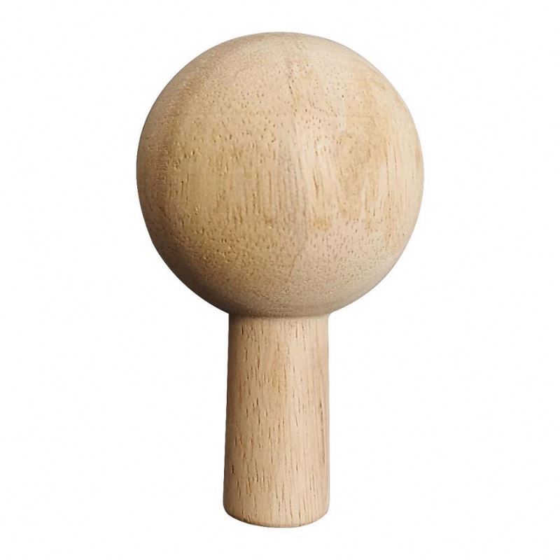 Custom Promotion Coffee Big Round Wood Scoop For Protein Powder