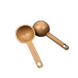 Wooden Coffee Spoon in Beech Coffee Scoop Measuring Scoop for Coffee Beans Wood Table Spoon for Whole Beans