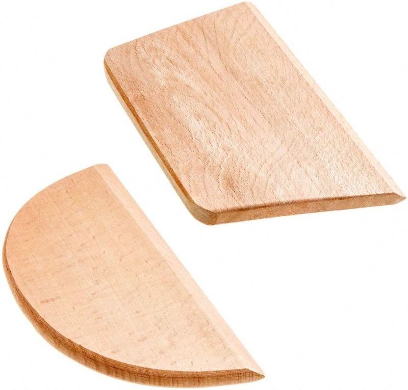 Wood Dough Scraper Bowl Scraper Cake Dough Cutter Food Scrappers for Kitchen Baking Cake Fondant Bread Dough Making