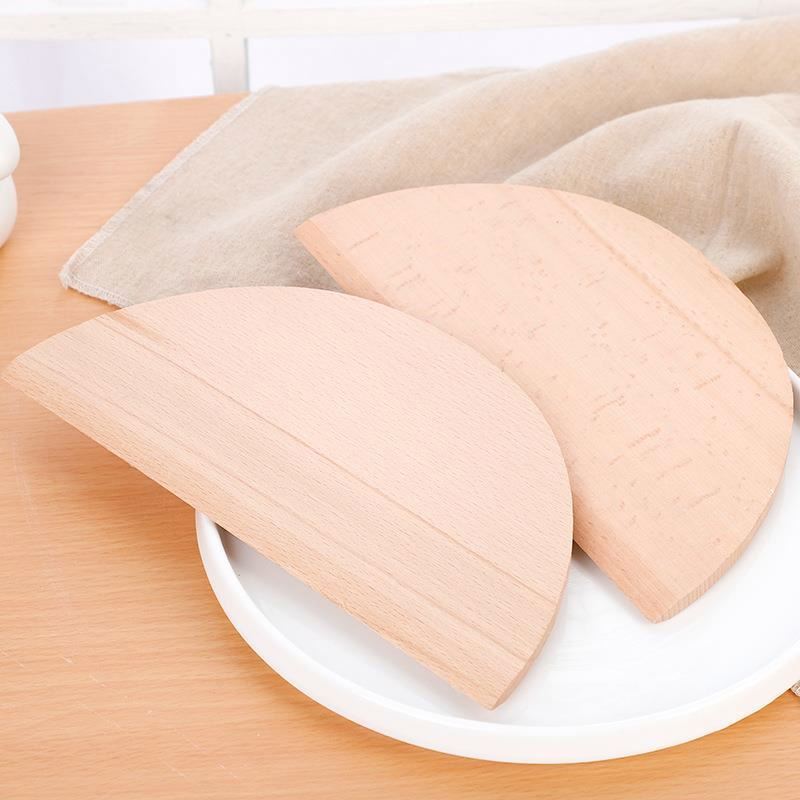 Wood Dough Scraper Bowl Scraper Cake Dough Cutter Food Scrappers for Kitchen Baking Cake Fondant Bread Dough Making