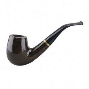 Handcrafted Enchase Smoking Real Natural Wooden Tobacco Pipe For Cigarettes