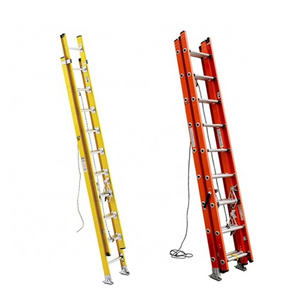 12m 15m Lightweight Fiberglass Extension Ladder