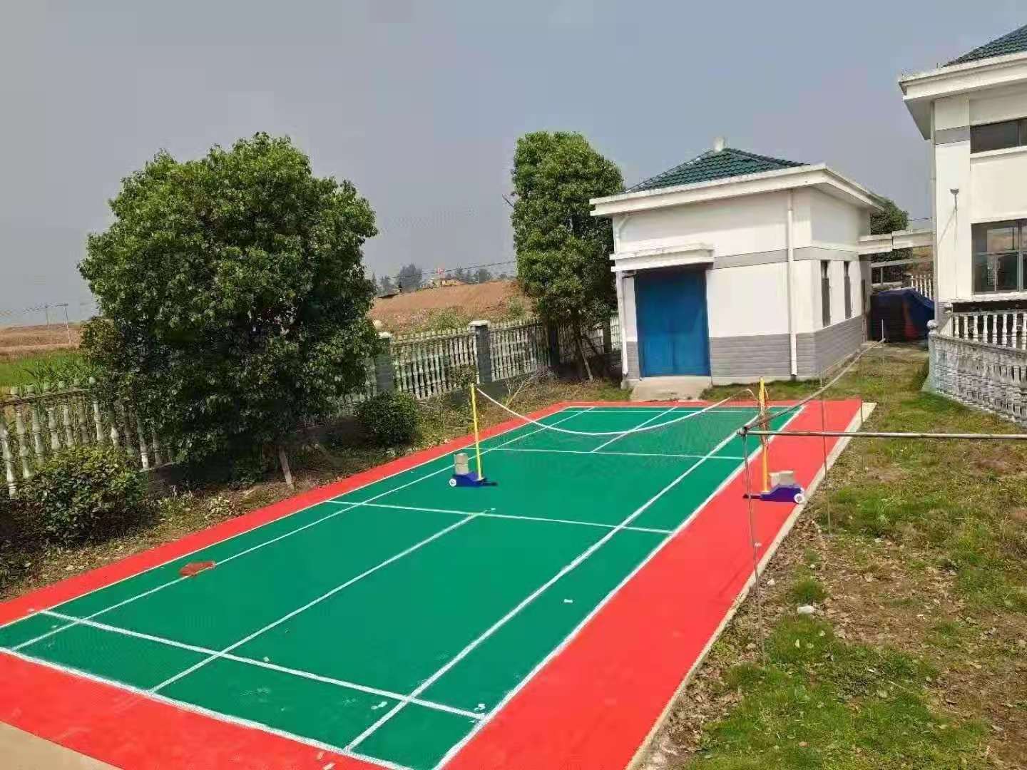 Multi-game court floor badminton suspended floor