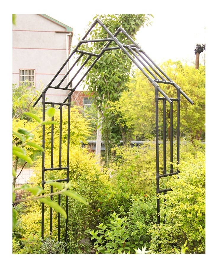 Metal Garden Gazebo Climbing Shelf Flower Stand