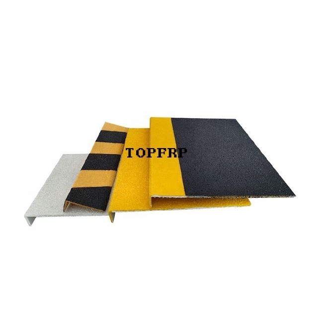 Anti-slip Fiberglass Composite FRP Stair Tread Cover