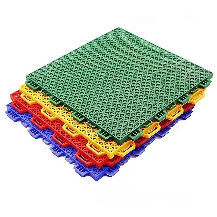 Outdoor Color Basketball Court Plastic Floor Tiles