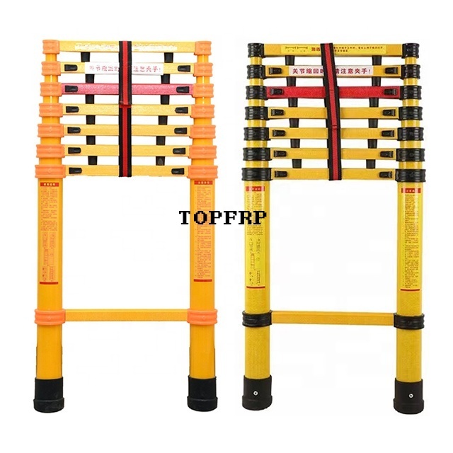 Lightweight Fiberglass Telescopic Extension Ladder