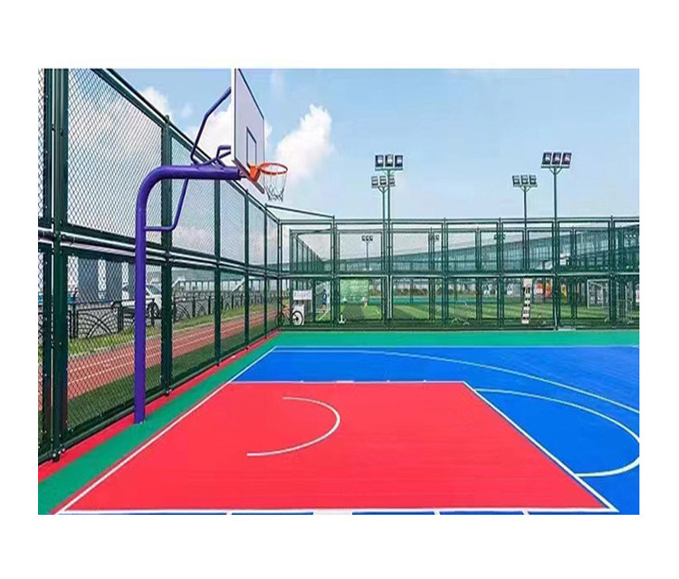 Outdoor Basketball Court Flooring Skating Rink Floor Tile Rubber