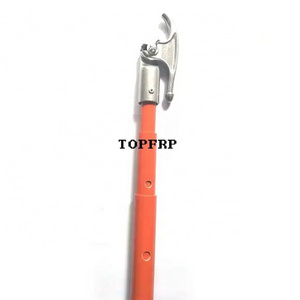 Hot Sale Bounced Bead Design Push Button Fiberglass Telescopic Hot Stick