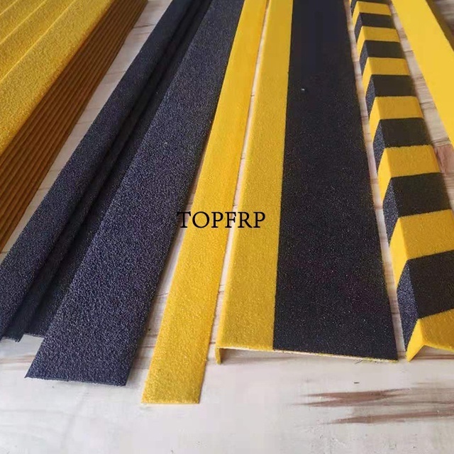 Safety Fiberglass FRP Anti Slip Stair Nosing